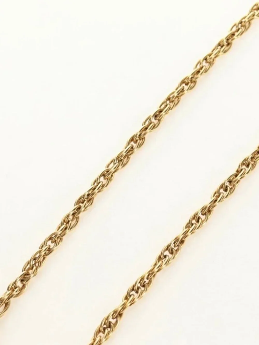 CHANEL COCO Mark Necklace metal Gold Tone CC Auth 186060M